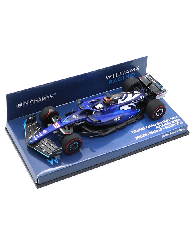 ミニチャンプス 1/43スケール ウィリアムズ レーシング FW45 アレクサンダー・アルボン 2023年 イギリスGP ウィリアムズ 参戦800GP /23f1m拡大画像