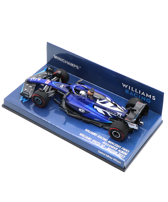 ミニチャンプス 1/43スケール ウィリアムズ レーシング FW45 アレクサンダー・アルボン 2023年 イギリスGP ウィリアムズ 参戦800GP /23f1m拡大画像