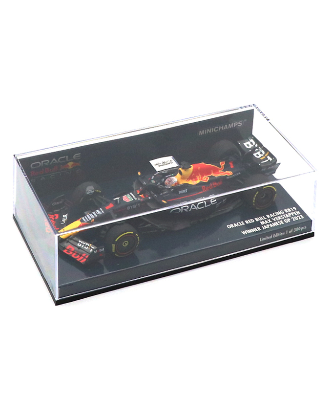 ミニチャンプス 1/43スケール オラクル レッドブル レーシング ホンダ RB19 マックス・フェルスタッペン 2023年 日本GP 優勝 /ARB/23f1m拡大画像