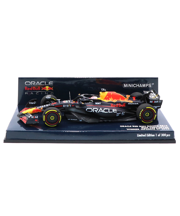 ミニチャンプス 1/43スケール オラクル レッドブル レーシング ホンダ RB19 マックス・フェルスタッペン 2023年 日本GP 優勝 /ARB/23f1m拡大画像