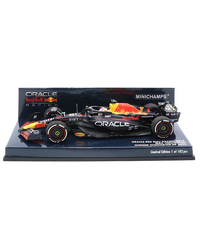 ミニチャンプス 1/43スケール オラクル レッドブル レーシング ホンダ RB19 マックス・フェルスタッペン 2023年 ハンガリーGP 優勝 /ARB/23f1m拡大画像