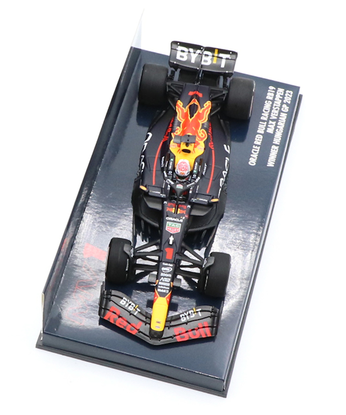 ミニチャンプス 1/43スケール オラクル レッドブル レーシング ホンダ RB19 マックス・フェルスタッペン 2023年 ハンガリーGP 優勝 /ARB/23f1m拡大画像