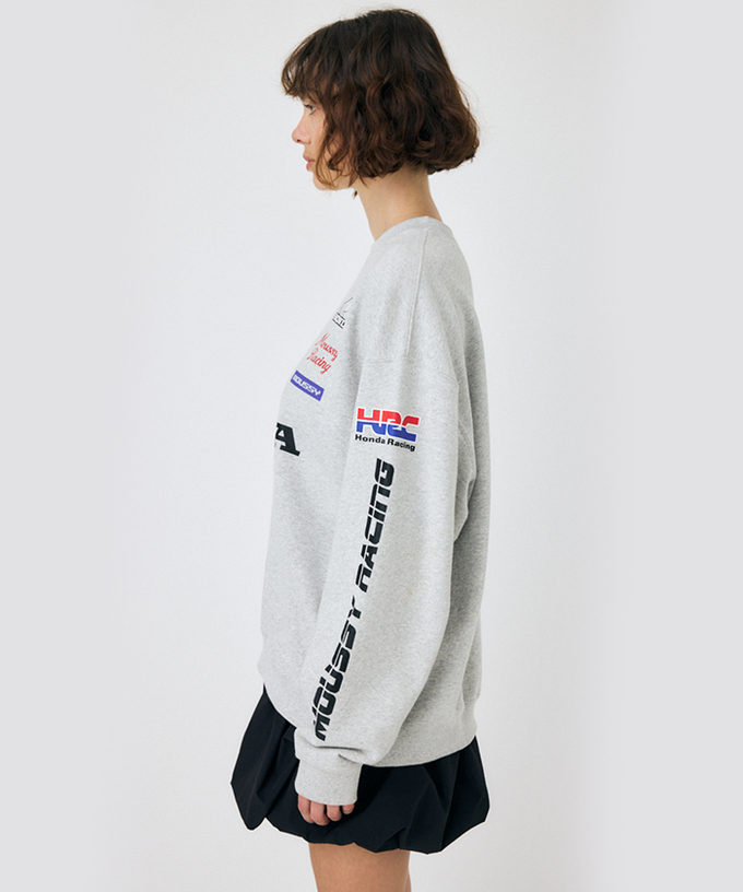 ホンダ HRC MOUSSY SPONSOR ロゴプルオーバー グレー拡大画像