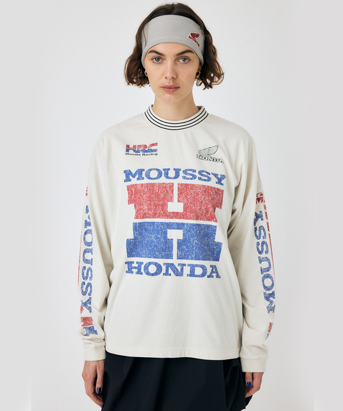 ホンダ HRC MOUSSY VINTAGE LIKE ロンT拡大画像