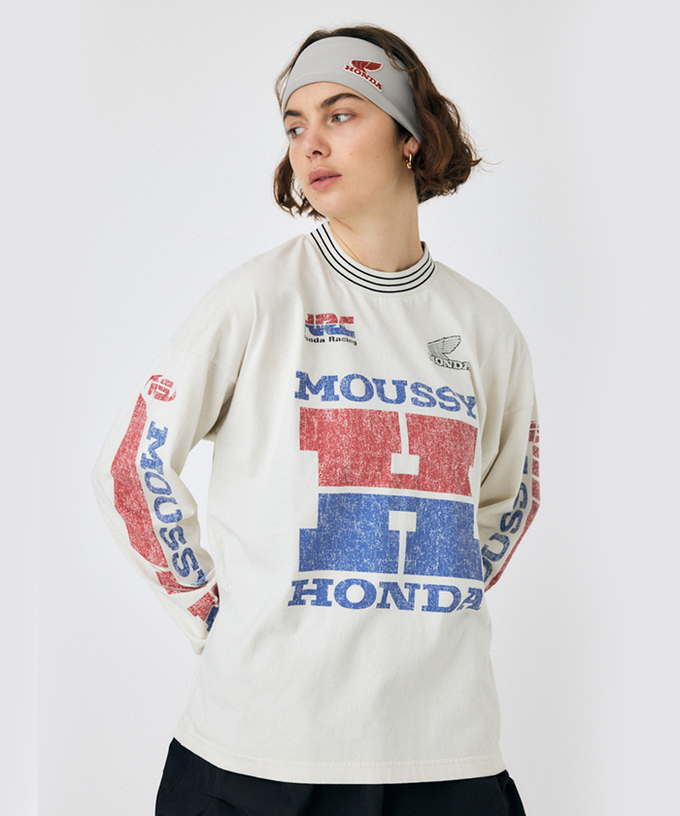 ホンダ HRC MOUSSY VINTAGE LIKE ロンT拡大画像