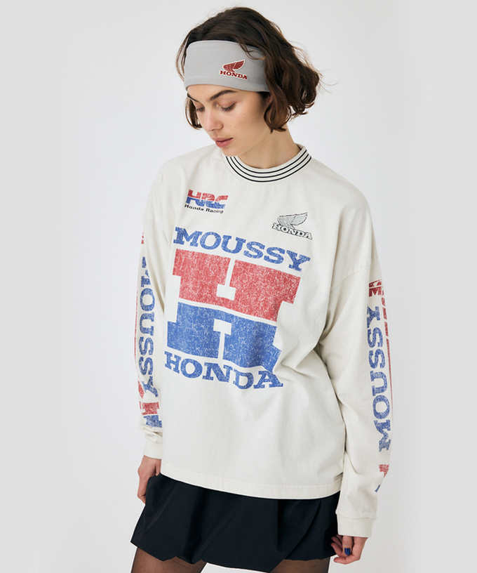 ホンダ HRC MOUSSY VINTAGE LIKE ロンT拡大画像