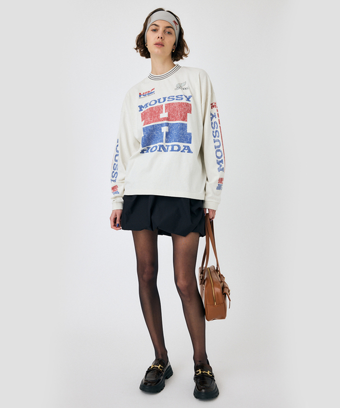 ホンダ HRC MOUSSY VINTAGE LIKE ロンT拡大画像