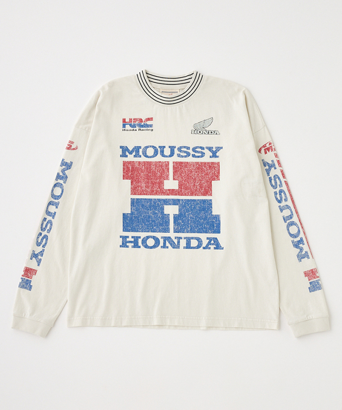 ホンダ HRC MOUSSY VINTAGE LIKE ロンT拡大画像