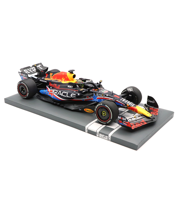 フェルスタッペン別注 ミニチャンプス 1/18スケール オラクル レッドブル レーシング ホンダ RB19 マックス・フェルスタッペン 2023年 アメリカGP 優勝 /ARB/23f1m拡大画像