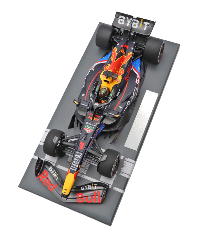 フェルスタッペン別注 ミニチャンプス 1/18スケール オラクル レッドブル レーシング ホンダ RB19 マックス・フェルスタッペン 2023年 アメリカGP 優勝 /ARB/23f1m拡大画像