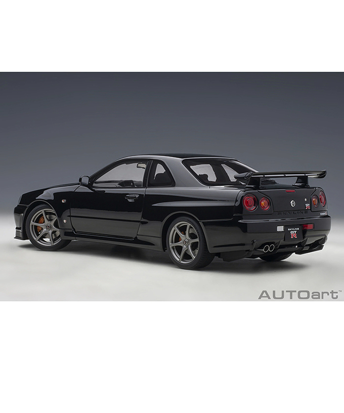 【30%オフセール】オートアート 1/18スケール 日産 スカイライン GT-R （R34） Vスペック II （ブラックパール）/msl拡大画像