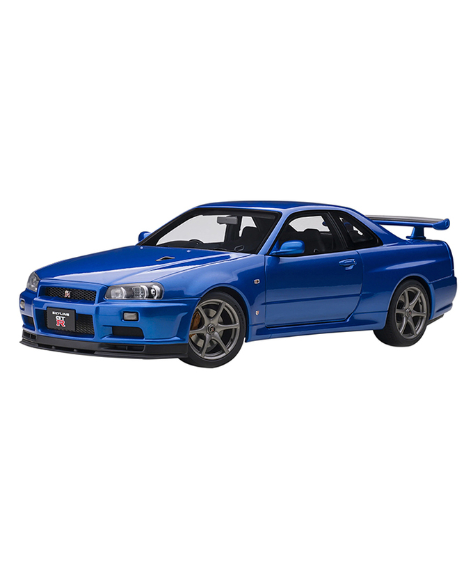 【30%オフセール】オートアート 1/18スケール 日産 スカイライン GT-R （R34） Vスペック II （ベイサイドブルー）/msl拡大画像