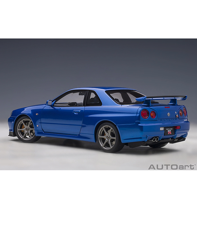 【30%オフセール】オートアート 1/18スケール 日産 スカイライン GT-R （R34） Vスペック II （ベイサイドブルー）/msl拡大画像