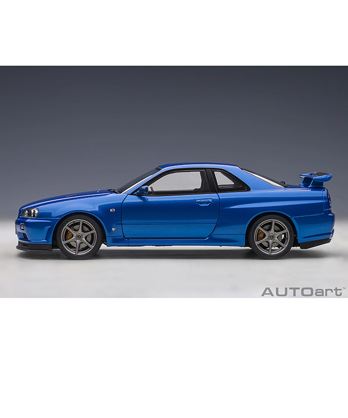 【30%オフセール】オートアート 1/18スケール 日産 スカイライン GT-R （R34） Vスペック II （ベイサイドブルー）/msl拡大画像