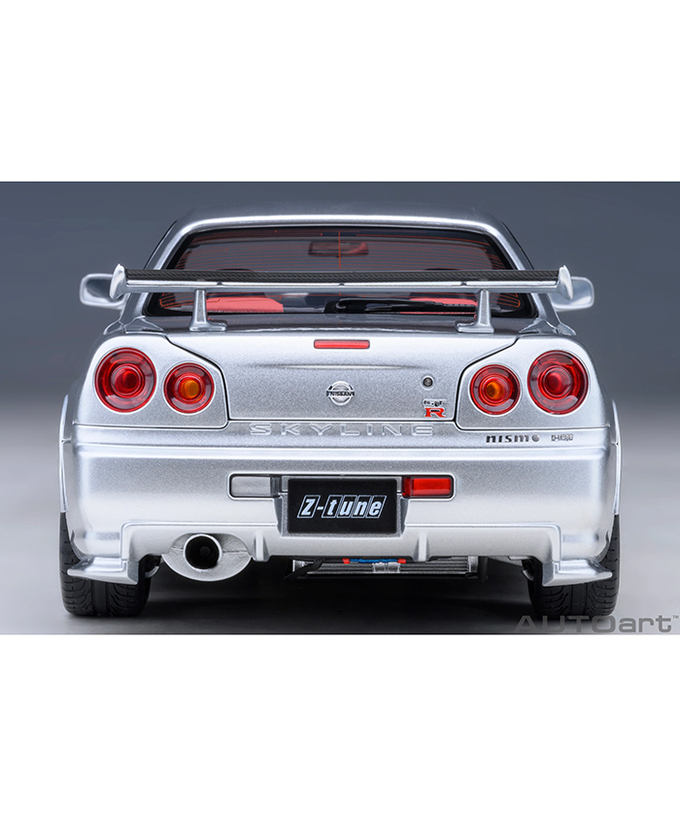 【30%オフセール】オートアート 1/18スケール ニスモ R34 GT-R Z-tune （Z-tune シルバー）/msl拡大画像