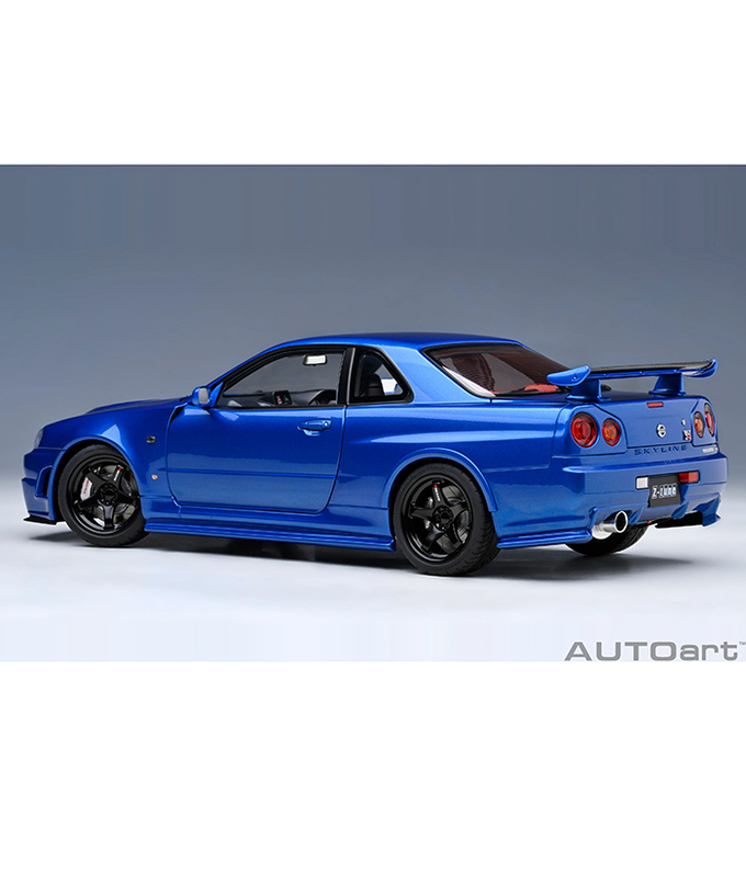 【30%オフセール】オートアート 1/18スケール ニスモ R34 GT-R Z-tune （ベイサイドブルー）/msl拡大画像