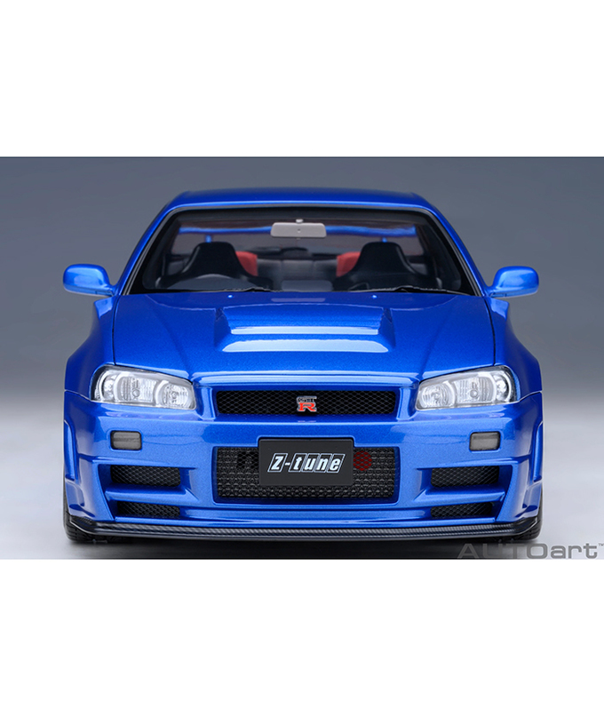 【30%オフセール】オートアート 1/18スケール ニスモ R34 GT-R Z-tune （ベイサイドブルー）/msl拡大画像