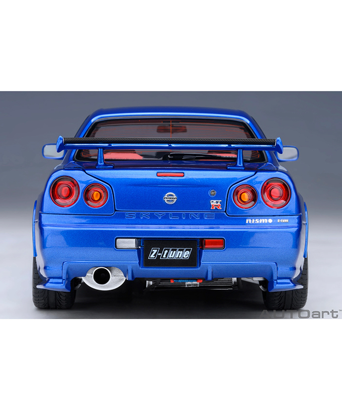 【30%オフセール】オートアート 1/18スケール ニスモ R34 GT-R Z-tune （ベイサイドブルー）/msl拡大画像