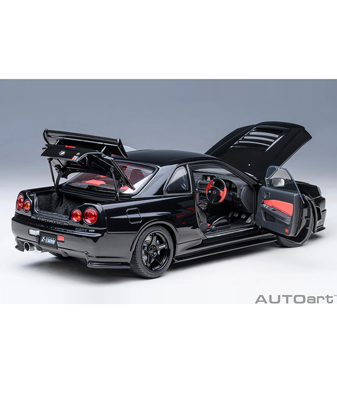 【30%オフセール】オートアート 1/18スケール ニスモ R34 GT-R Z-tune （ブラックパール）/msl拡大画像