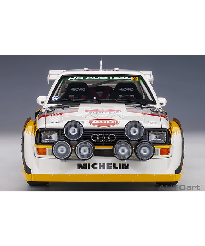 【30%オフセール】オートアート 1/18スケール アウディ スポーツクワトロ S1 WRC 1985 #5 （ロール／ガイストドルファー） サンレモ・ラリー優勝 /msl拡大画像