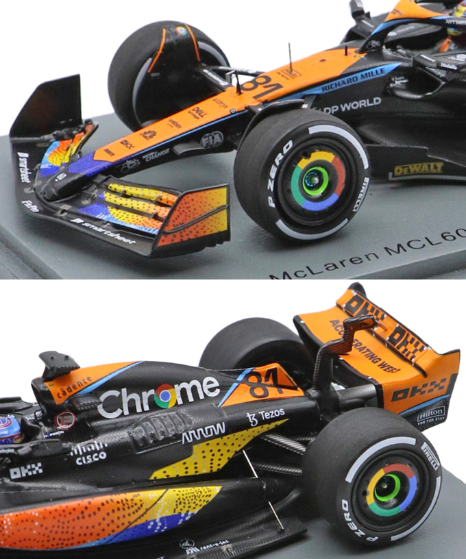 スパーク 1/43スケール マクラーレン MCL60 オスカー・ピアストリ 2023年 アブダビGP /23f1m拡大画像