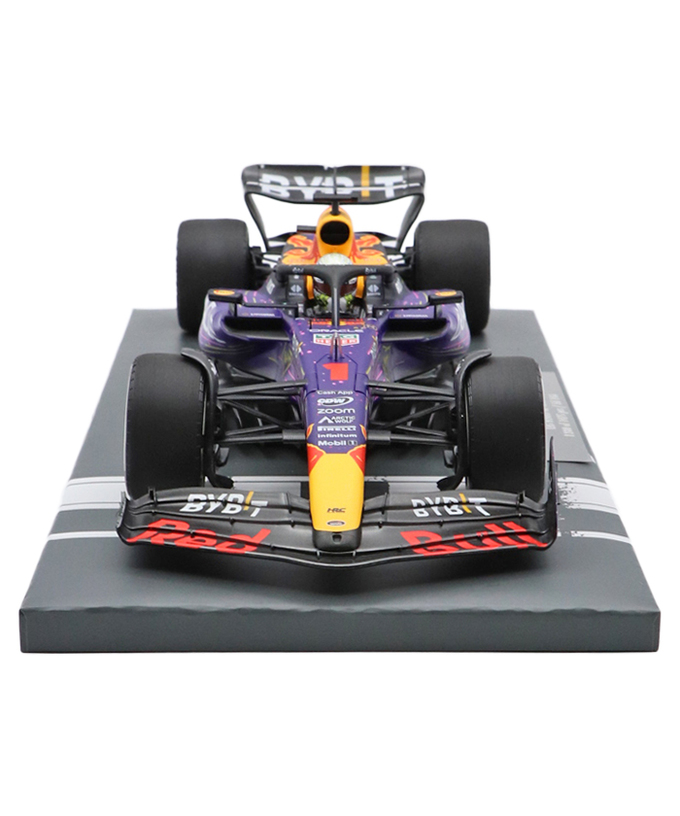 フェルスタッペン別注 ミニチャンプス 1/18スケール オラクル レッドブル レーシング ホンダ RB19 マックス・フェルスタッペン 2023年 ラスベガスGP 優勝 /ARB/23f1m拡大画像