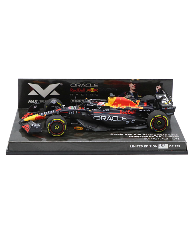 フェルスタッペン別注 ミニチャンプス 1/43スケール オラクル レッドブル レーシング ホンダ RB19 マックス・フェルスタッペン 2023年 ハンガリーGP 優勝 /ARB/23f1m拡大画像