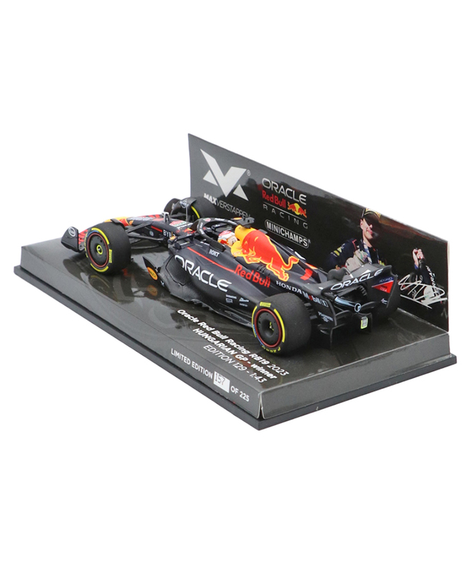 フェルスタッペン別注 ミニチャンプス 1/43スケール オラクル レッドブル レーシング ホンダ RB19 マックス・フェルスタッペン 2023年 ハンガリーGP 優勝 /ARB/23f1m拡大画像