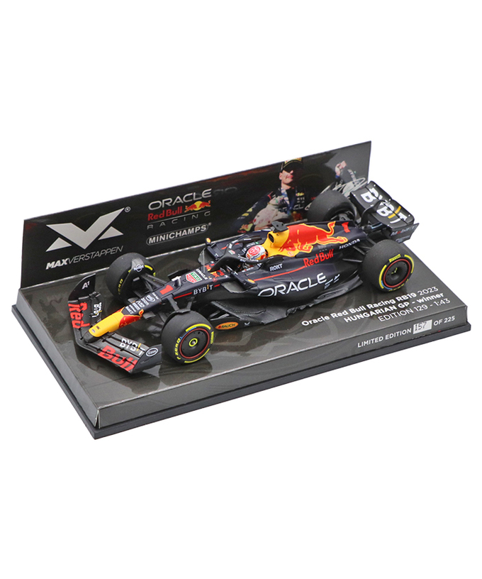 フェルスタッペン別注 ミニチャンプス 1/43スケール オラクル レッドブル レーシング ホンダ RB19 マックス・フェルスタッペン 2023年 ハンガリーGP 優勝 /ARB/23f1m拡大画像