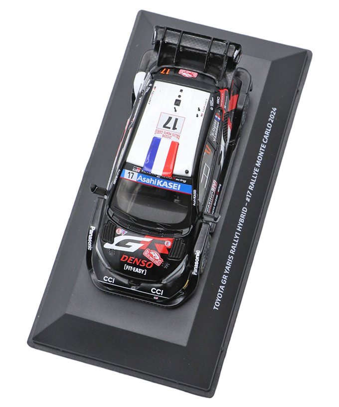 TGR別注 イクソ 1/43スケール トヨタ GR ヤリス ラリー1 ハイブリッド TOYOTA GAZOO Racing WRT 17号車 セバスチャン・オジエ / ヴァンサン・ロンデ 2024年 WRC モンテカルロ ラリー 2位入賞 /TGR_WRC拡大画像