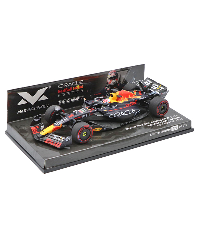 フェルスタッペン別注 ミニチャンプス 1/43スケール オラクル レッドブル レーシング ホンダ RB19 マックス・フェルスタッペン 2023年 ベルギーGP 優勝 /ARB/23f1m拡大画像