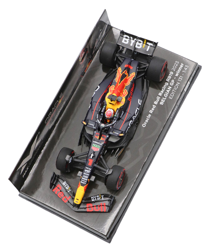 フェルスタッペン別注 ミニチャンプス 1/43スケール オラクル レッドブル レーシング ホンダ RB19 マックス・フェルスタッペン 2023年 ベルギーGP 優勝 /ARB/23f1m拡大画像