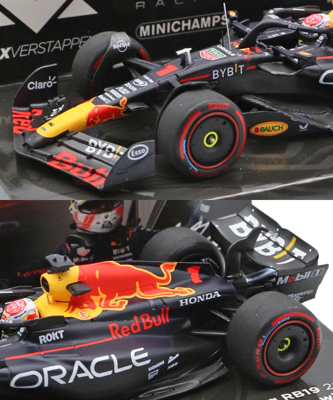 フェルスタッペン別注 ミニチャンプス 1/43スケール オラクル レッドブル レーシング ホンダ RB19 マックス・フェルスタッペン 2023年 ベルギーGP 優勝 /ARB/23f1m拡大画像