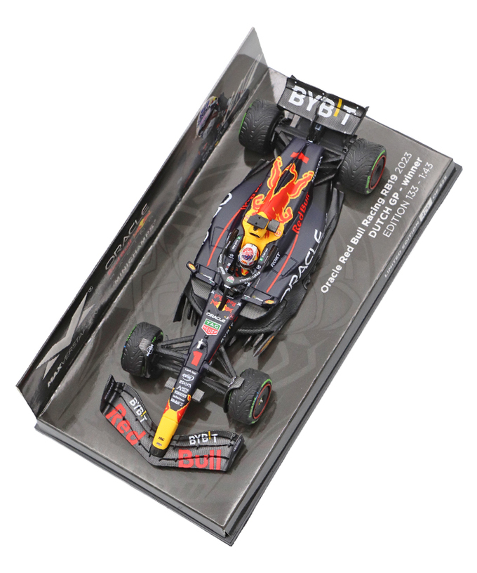 フェルスタッペン別注 ミニチャンプス 1/43スケール オラクル レッドブル レーシング ホンダ RB19 マックス・フェルスタッペン 2023年 オランダGP 優勝 /ARB/23f1m拡大画像