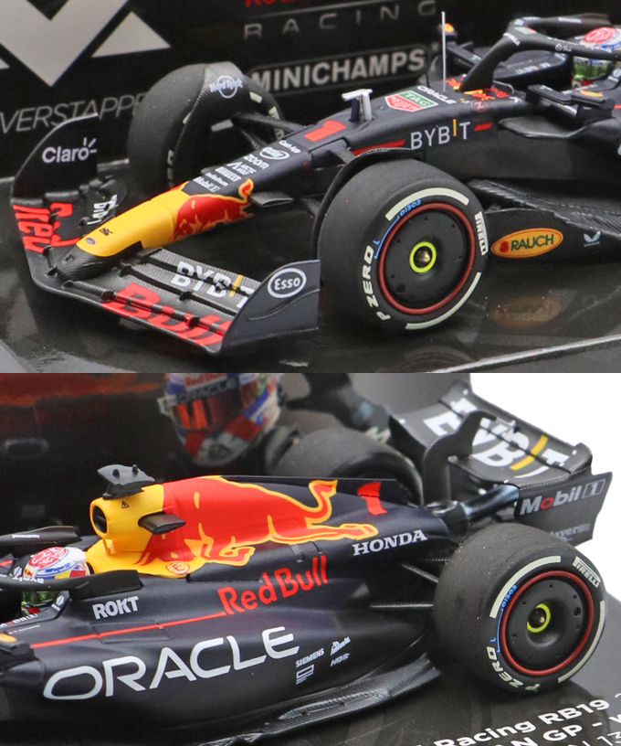 フェルスタッペン別注 ミニチャンプス 1/43スケール オラクル レッドブル レーシング ホンダ RB19 マックス・フェルスタッペン 2023年 イタリアGP 優勝 /ARB/23f1m拡大画像