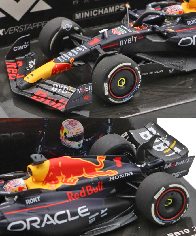 フェルスタッペン別注 ミニチャンプス 1/43スケール オラクル レッドブル レーシング ホンダ RB19 マックス・フェルスタッペン 2023年 日本GP 優勝 /ARB/23f1m拡大画像