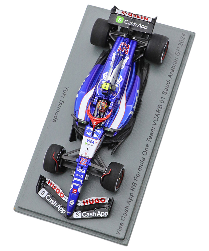 スパーク 1/43スケール VISA CASH APP RB F1 ホンダ VCARB 01 角田裕毅 2024年 サウジアラビアGP /24f1m拡大画像