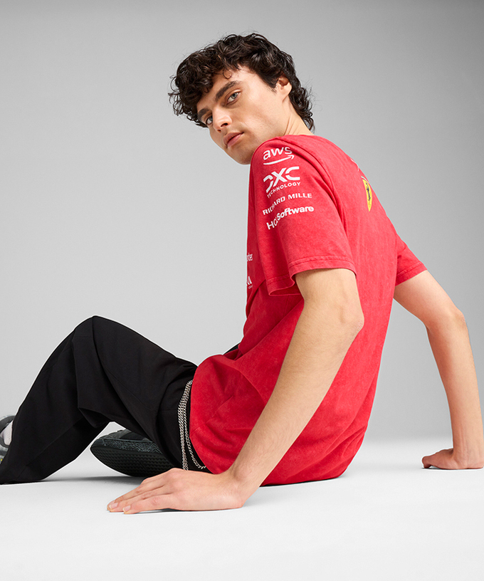 【購入数制限有/おひとり様2枚まで】PUMA スクーデリア フェラーリ SF チーム デザート サン ラスベガス Tシャツ 2024 /TM-W拡大画像