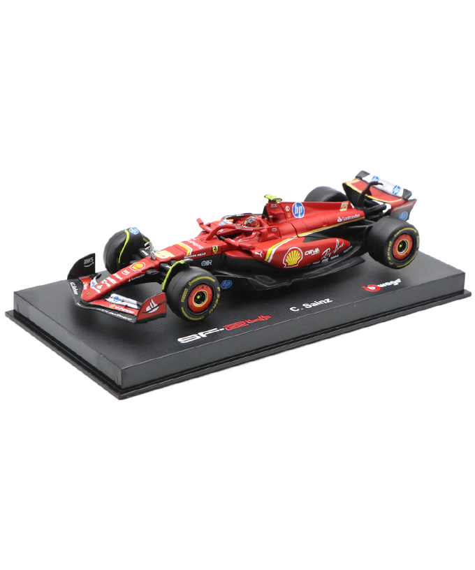 ブラゴ 1/43スケール フェラーリ SF24 カルロス・サインツ 2024年（ドライバー付属）/24f1m拡大画像