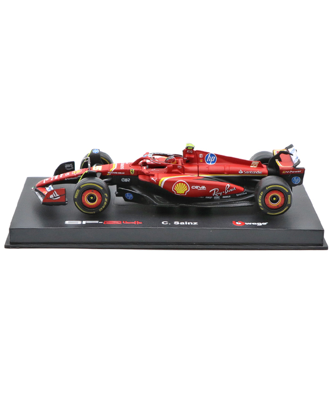 ブラゴ 1/43スケール フェラーリ SF24 カルロス・サインツ 2024年（ドライバー付属）/24f1m拡大画像