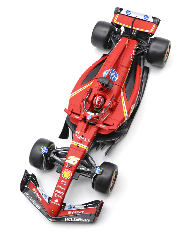 ブラゴ 1/18スケール フェラーリ SF24 シャルル・ルクレール 2024年 /24f1m拡大画像