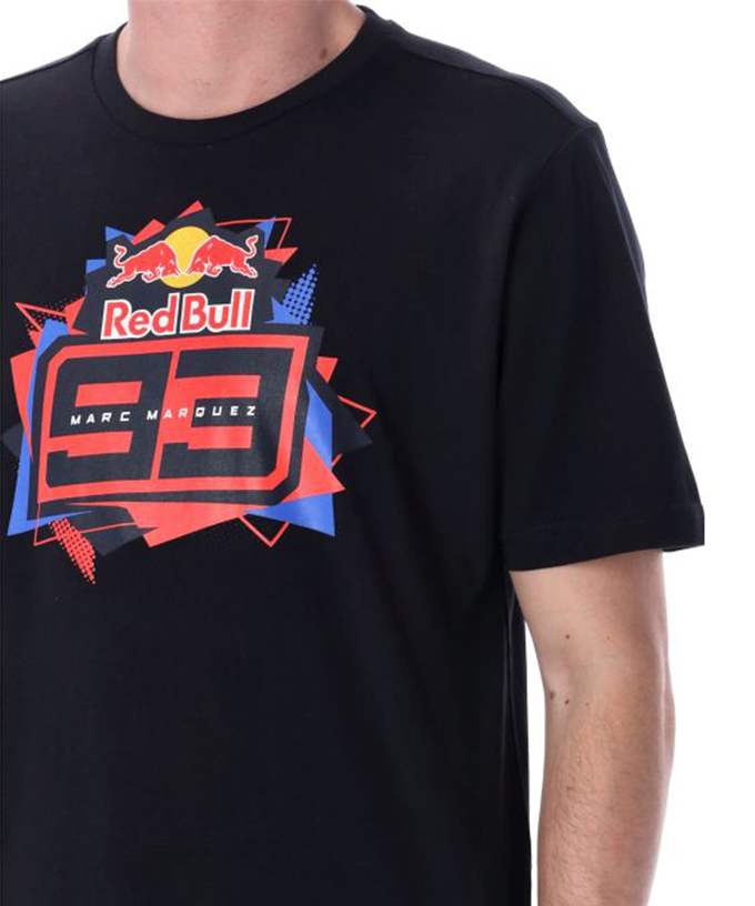 【50%オフセール】マルク・マルケス MM93 レッドブル フロントロゴ Tシャツ ネイビー拡大画像