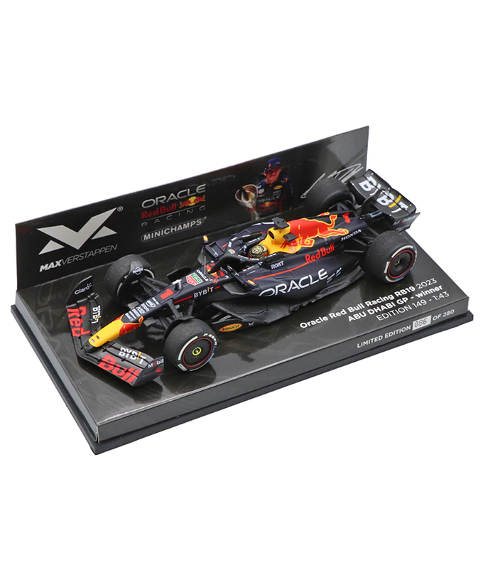 フェルスタッペン別注 ミニチャンプス 1/43スケール オラクル レッドブル レーシング ホンダ RB19 マックス・フェルスタッペン 2023年 アブダビGP 優勝 /ARB/23f1m拡大画像