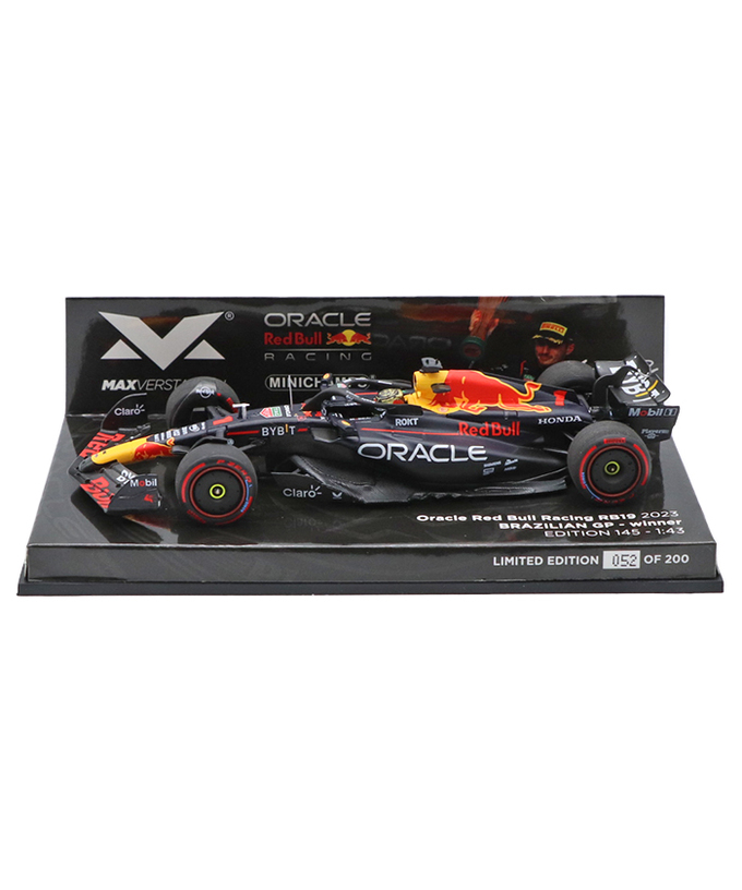 フェルスタッペン別注 ミニチャンプス 1/43スケール オラクル レッドブル レーシング ホンダ RB19 マックス・フェルスタッペン 2023年 ブラジルGP 優勝 /ARB/23f1m拡大画像