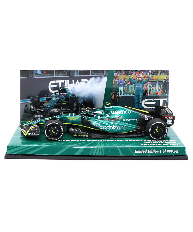 CKモデルカーズ 別注 ミニチャンプス 1/43スケール アストンマーチン アラムコ コグニザント F1チーム AMR22 セバスチャン・ベッテル 2022年 アブダビGP F1ラストレース拡大画像