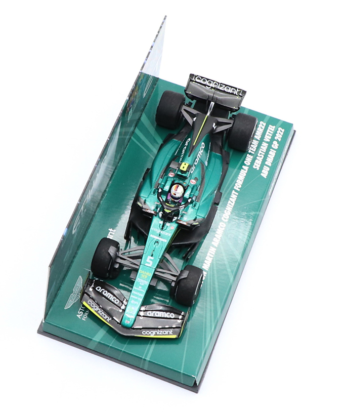 CKモデルカーズ 別注 ミニチャンプス 1/43スケール アストンマーチン アラムコ コグニザント F1チーム AMR22 セバスチャン・ベッテル 2022年 アブダビGP F1ラストレース拡大画像