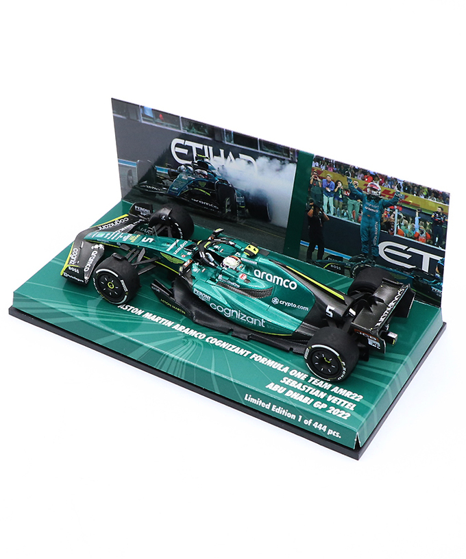 CKモデルカーズ 別注 ミニチャンプス 1/43スケール アストンマーチン アラムコ コグニザント F1チーム AMR22 セバスチャン・ベッテル 2022年 アブダビGP F1ラストレース拡大画像