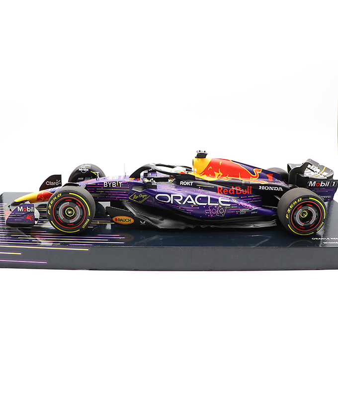 CKモデルカーズ 別注 ミニチャンプス 1/18スケール オラクル レッドブル レーシング ホンダ RB19 マックス・フェルスタッペン 2023年 ラスベガスGP 優勝 拡大画像