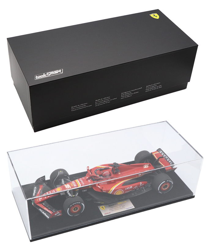 ルックスマート 1/18スケール フェラーリ SF24 シャルル・ルクレール 2024年 サウジアラビアGP 3位入賞/24f1m拡大画像