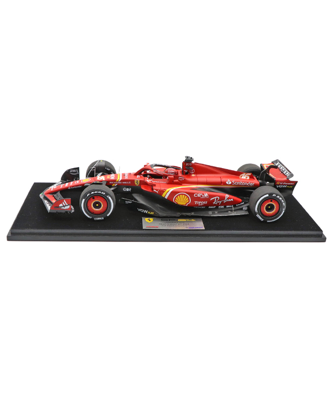 ルックスマート 1/18スケール フェラーリ SF24 シャルル・ルクレール 2024年 サウジアラビアGP 3位入賞/24f1m拡大画像